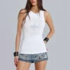Rock Revival Rhinestone Fleur de Lis vesttop