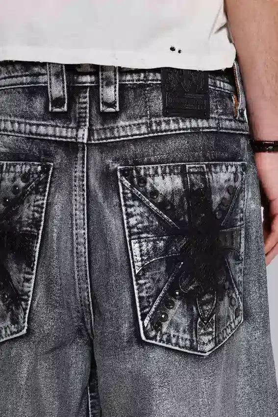 Rock Revival Silver Dust-short