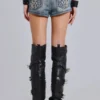Rock Revival versierde denim minishorts