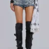 Rock Revival versierde denim minishorts
