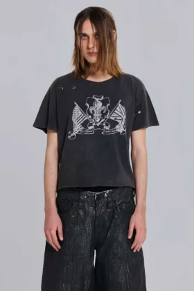 Rock Revival verweerd National cropped T-shirt