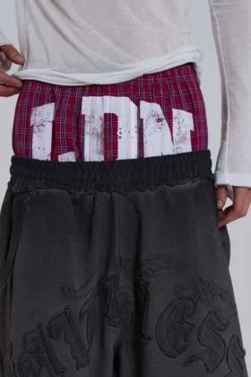 Rode geruite LDN-boxershort