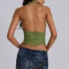 Roswen kanten corsettop in groen