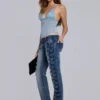 Roxxi kanten mesh-cami-top