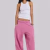 Roze baggy Monster Joggers met omgeslagen boorden