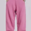 Roze baggy Monster Joggers met omgeslagen boorden