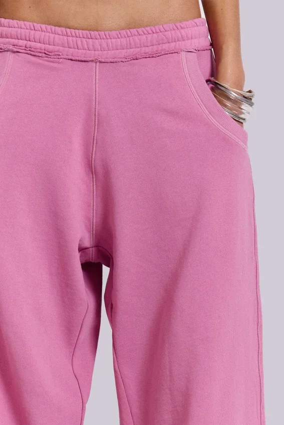 Roze baggy Monster Joggers met omgeslagen boorden