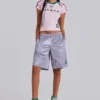 Roze No.13 voetbal-baby-T-shirt