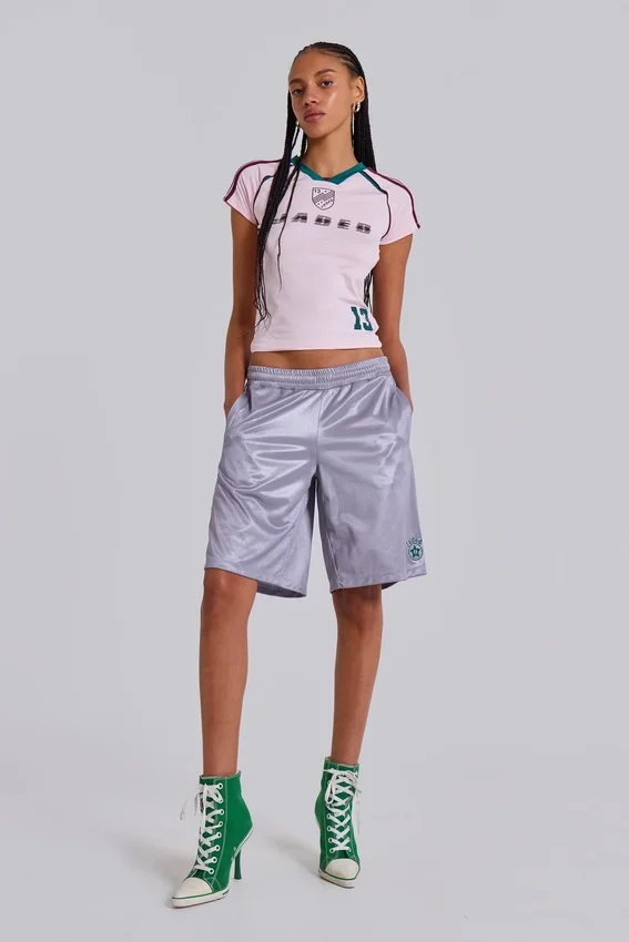 Roze No.13 voetbal-baby-T-shirt