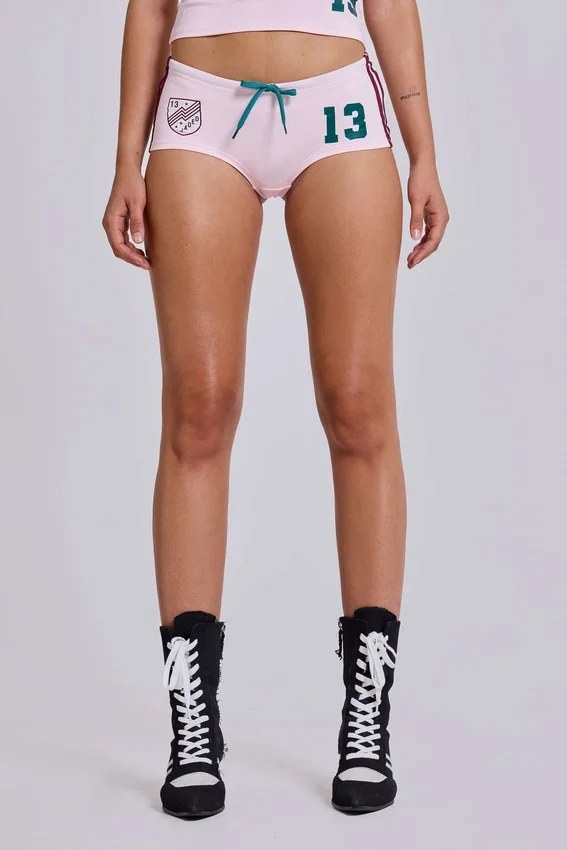 Roze No.13 voetbal-minishort