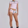 Roze No.13 voetbal-minishort
