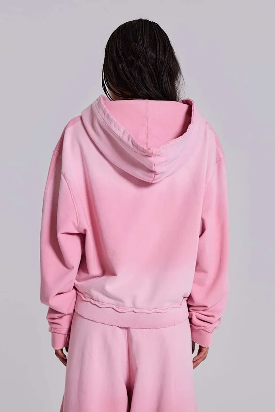 Roze sportieve baggy Monster Hoodie