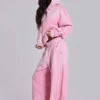 Roze sportieve baggy Monster Hoodie