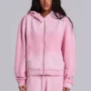 Roze sportieve baggy Monster Hoodie