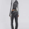 Rynna sportieve bootcut-broek met omgeslagen zoom