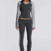 Rynna sportieve bootcut-broek met omgeslagen zoom