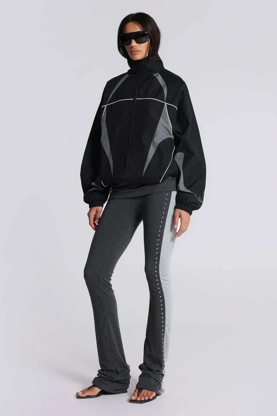 Rynna sportieve bootcut-broek met omgeslagen zoom