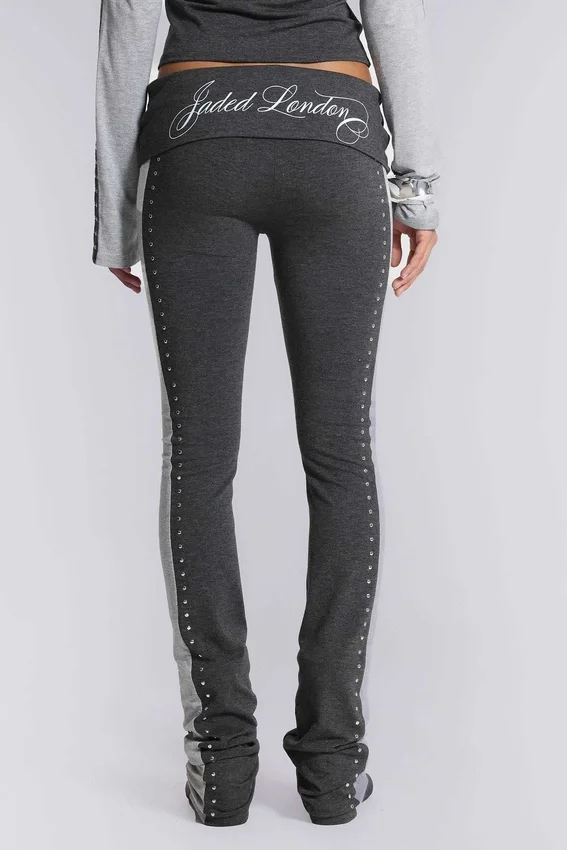 Rynna sportieve bootcut-broek met omgeslagen zoom