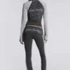 Rynna sportieve bootcut-broek met omgeslagen zoom