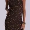 Serena bandagejurk met studs