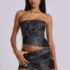 Shadow korset-top met studs