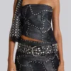 Shadow korset-top met studs