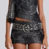 Shadow korset-top met studs