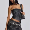 Shadow minirok met studs