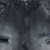 Skate-shorts in verweerde carpenterstijl