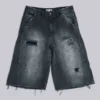Skate-shorts in verweerde carpenterstijl
