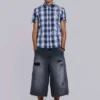 Skate-shorts in verweerde carpenterstijl