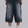 Skate-shorts in verweerde carpenterstijl