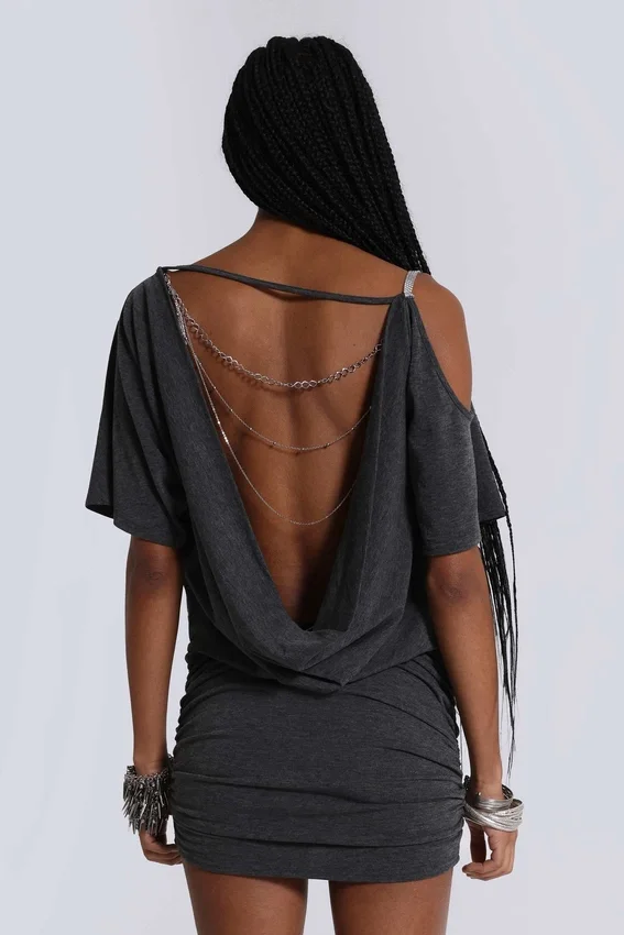 Sky asymmetrische mini-jurk