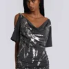 Sky asymmetrische mini-jurk