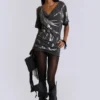 Sky asymmetrische mini-jurk