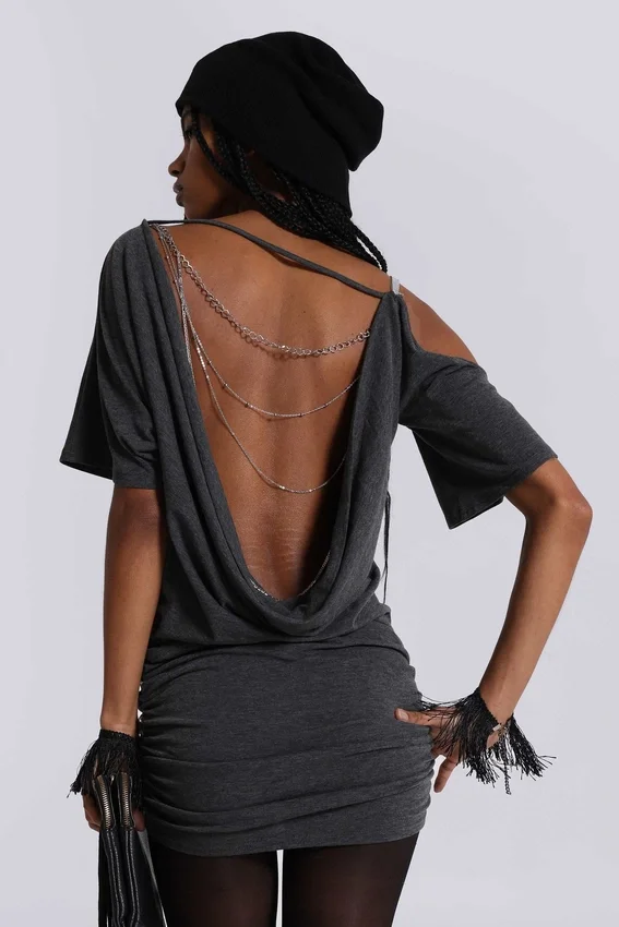 Sky asymmetrische mini-jurk