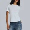 Slub wit T-shirt
