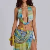 Soleila gedrapeerde maxi-rok
