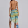 Soleila gedrapeerde maxi-rok