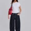 Sonic geborduurde baggy Jeans