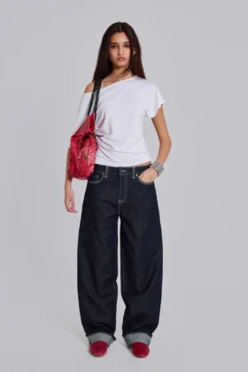 Sonic geborduurde baggy Jeans