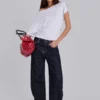 Sonic geborduurde baggy Jeans