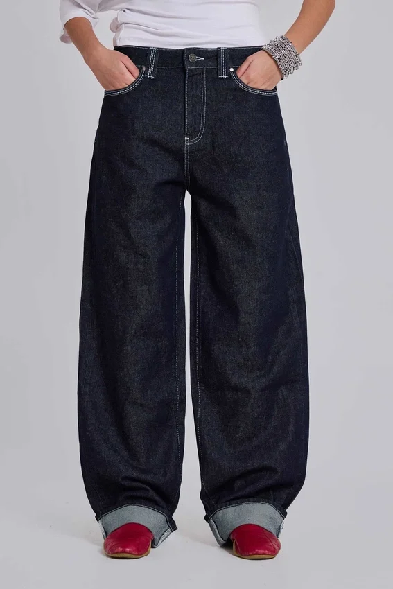 Sonic geborduurde baggy Jeans