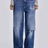 Sonic-Jeans in vintage blauwe wassing