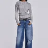 Sonic-Jeans in vintage blauwe wassing