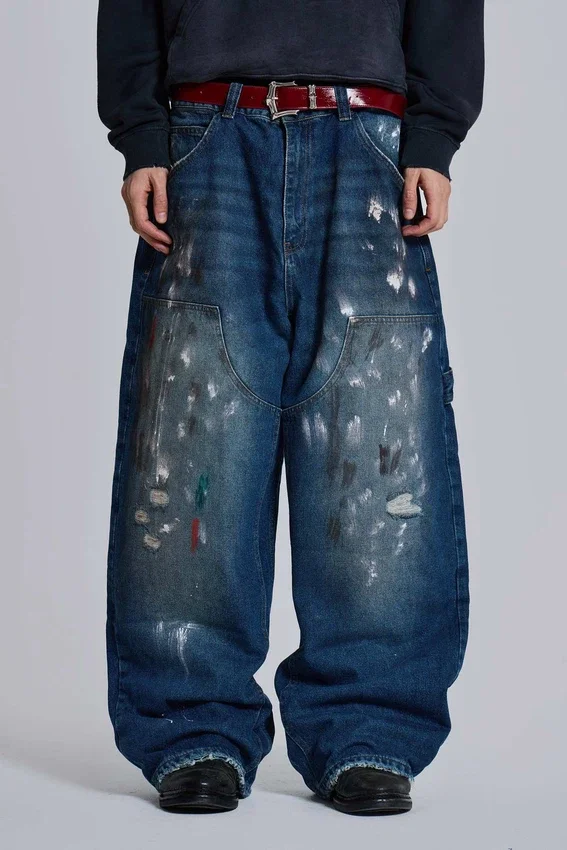 Splatter Cinch Carpenter-Jeans