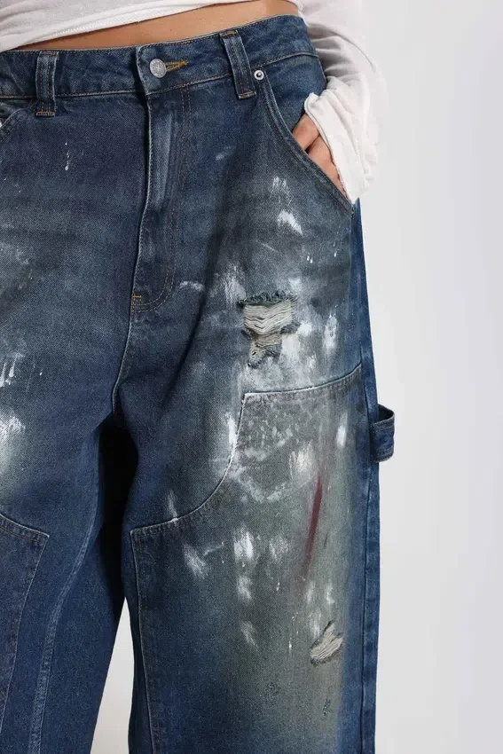 Splatter Crop XL-timmermansjeans