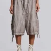 Stone Oil Wash parachute-short
