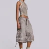 Stone Oil Wash parachute-short