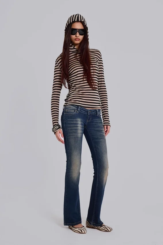 Stripe Mist-hoodie